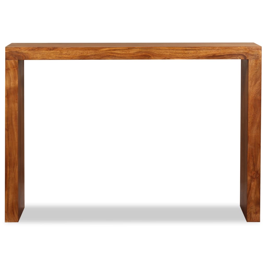 vidaXL Konsolentisch Massivholz mit Honigfarbener Politur 110x40x76 cm