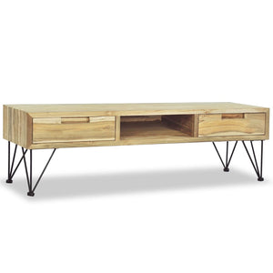 vidaXL TV-Schrank 120 x 35 x 35 cm Teak Massiv