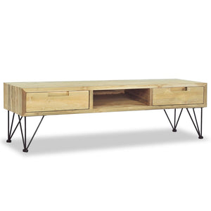 vidaXL TV-Schrank 120 x 35 x 35 cm Teak Massiv