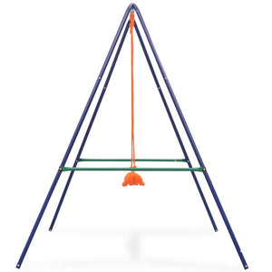 vidaXL 2-in-1 Einzelschaukel und Kleinkinderschaukel Orange