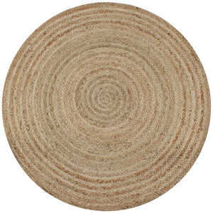 vidaXL Teppich Jute Geflochten 120 cm Rund