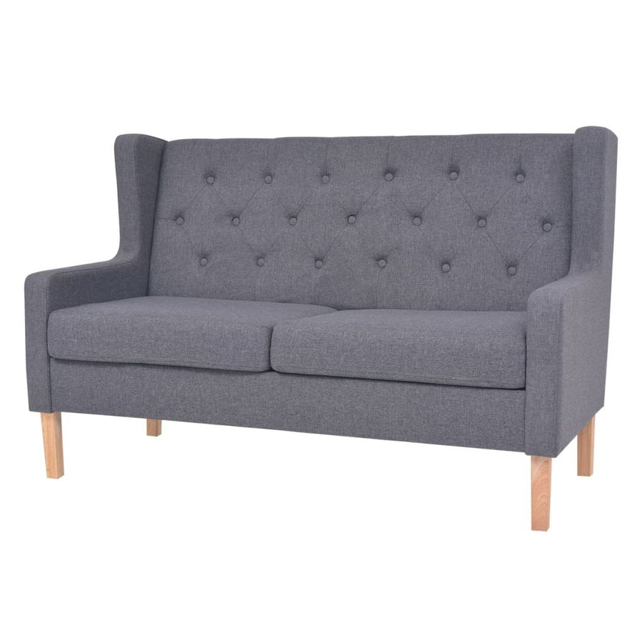 2-Sitzer-Sofa Stoff Grau Stilecasa