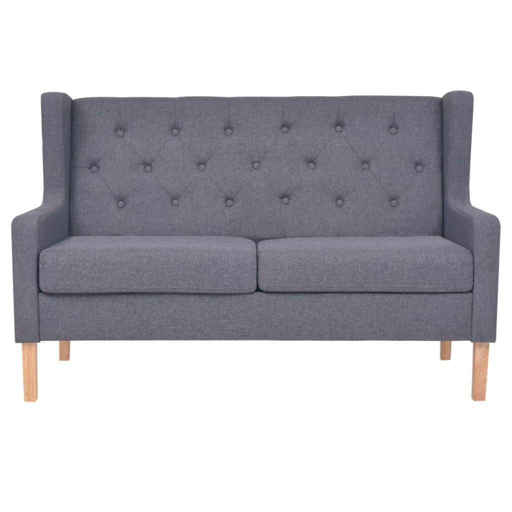 2-Sitzer-Sofa Stoff Grau Stilecasa