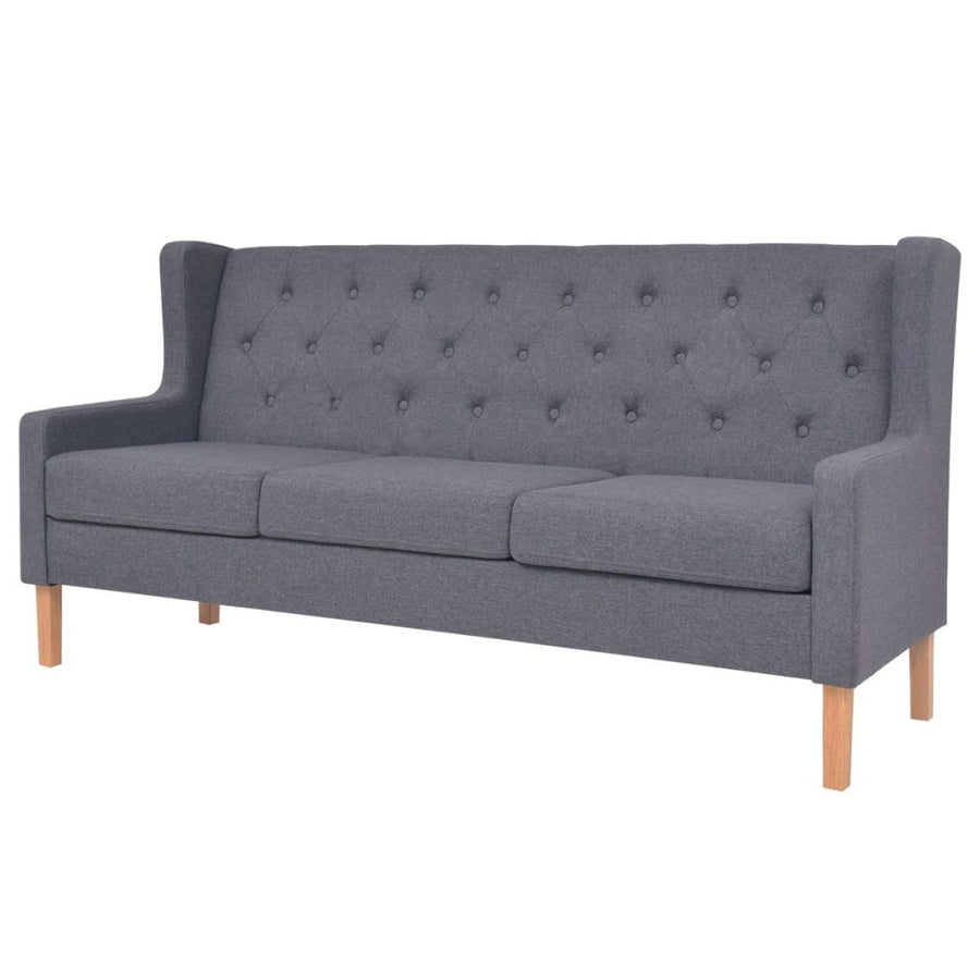 3-Sitzer Sofa Stoff Grau Stilecasa