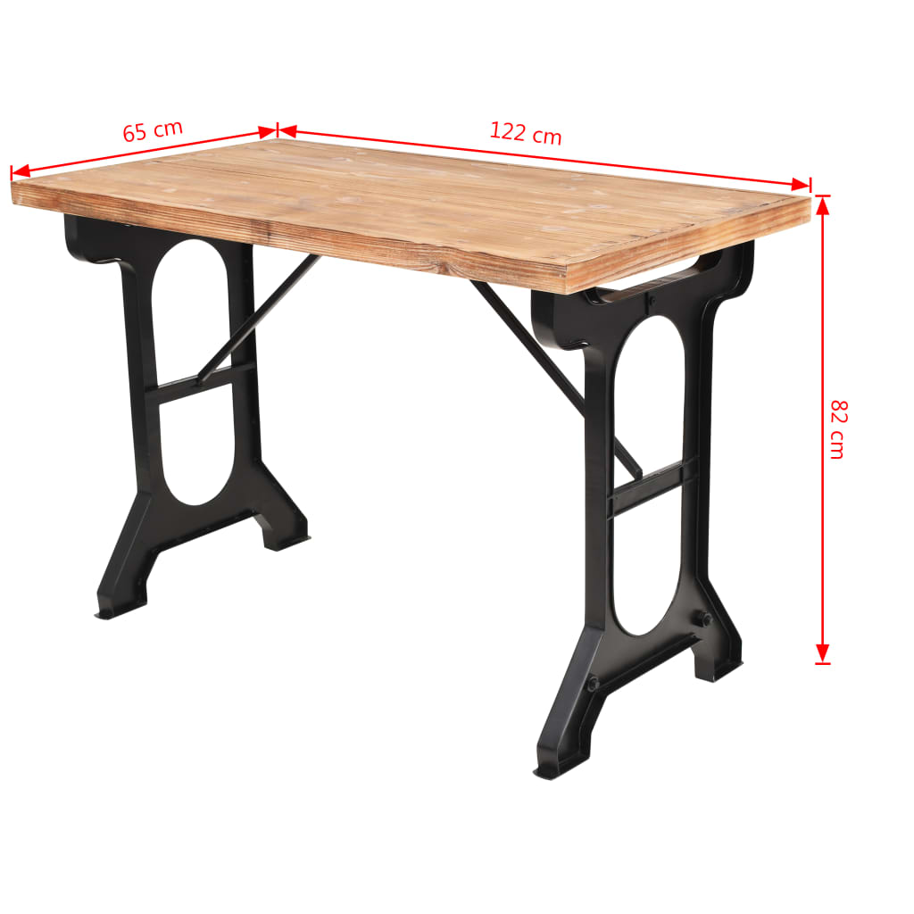 Esstisch Massivholz Tanne 122x65x82 cm