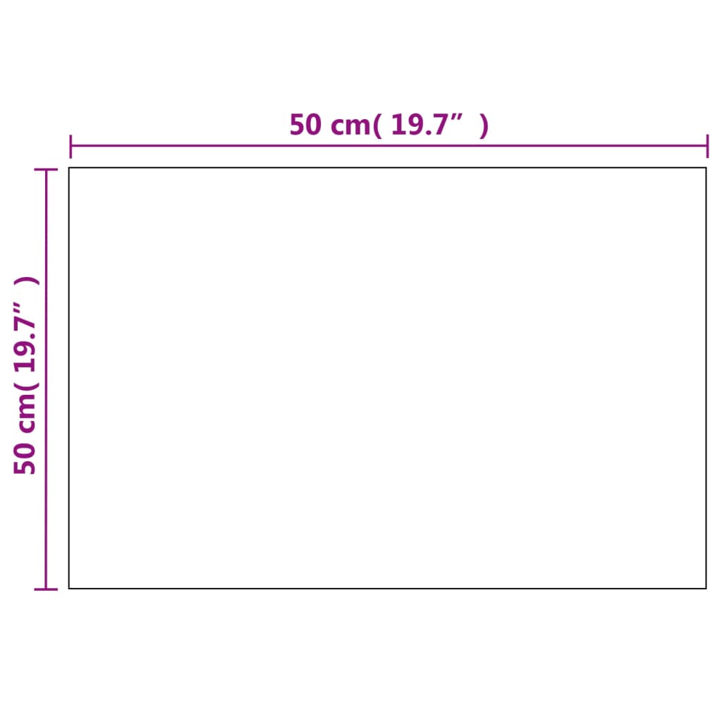 vidaXL Wandspiegel 60 x 40 cm Rechteckig Glas