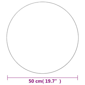 vidaXL Wandspiegel 50 cm Rund Glas