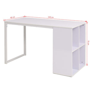 Schreibtisch 120×60×75 cm Weiß Stilecasa