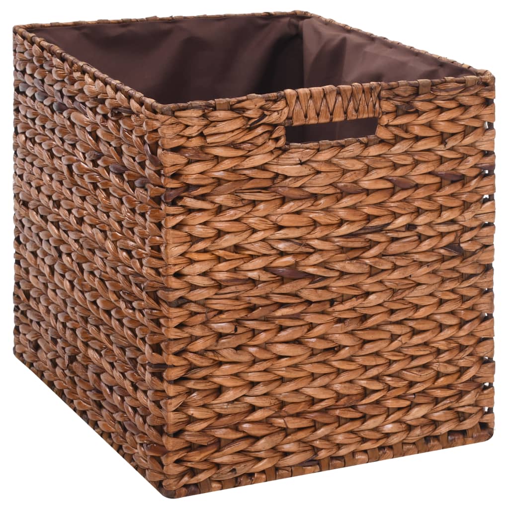 vidaXL Sitzbank mit 2 Körben Seegras 71×40×42 cm Braun