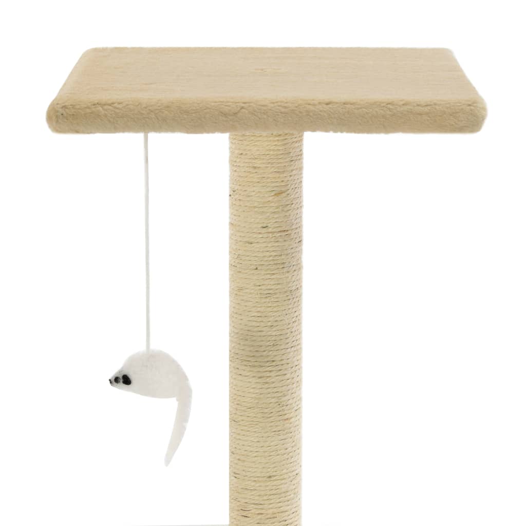 Katzen-Kratzbaum Sisal 95 cm Beige Stilecasa