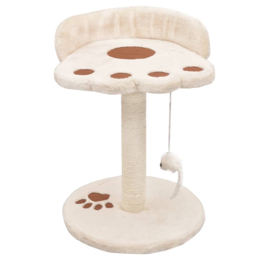 Katzen-Kratzbaum Sisal 40 cm Beige und Braun Stilecasa