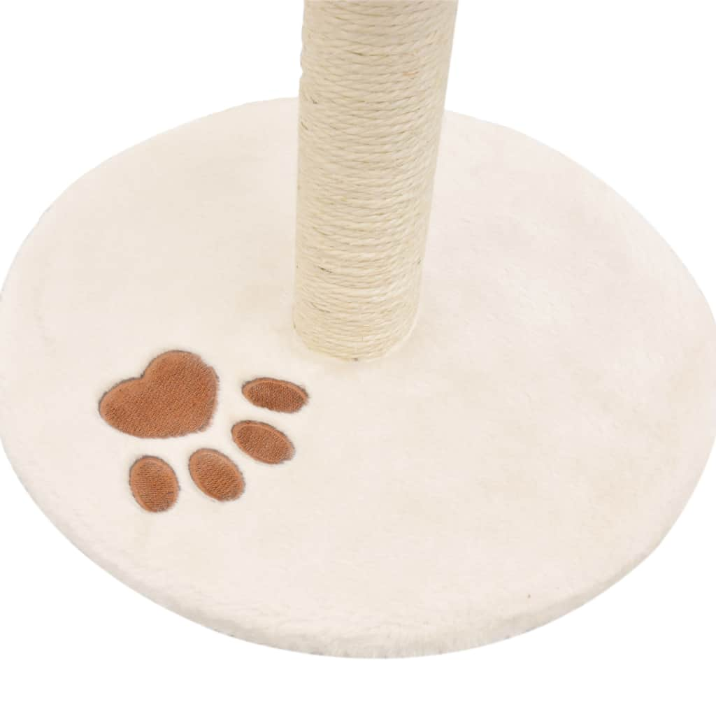 Katzen-Kratzbaum Sisal 40 cm Beige und Braun Stilecasa