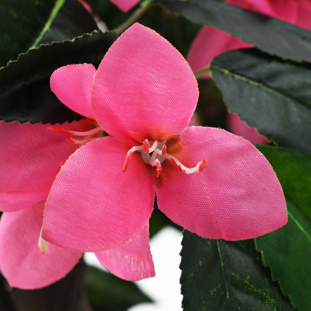 vidaXL Künstliche Rhododendron-Pflanze mit Topf 155 cm Grün und Rosa