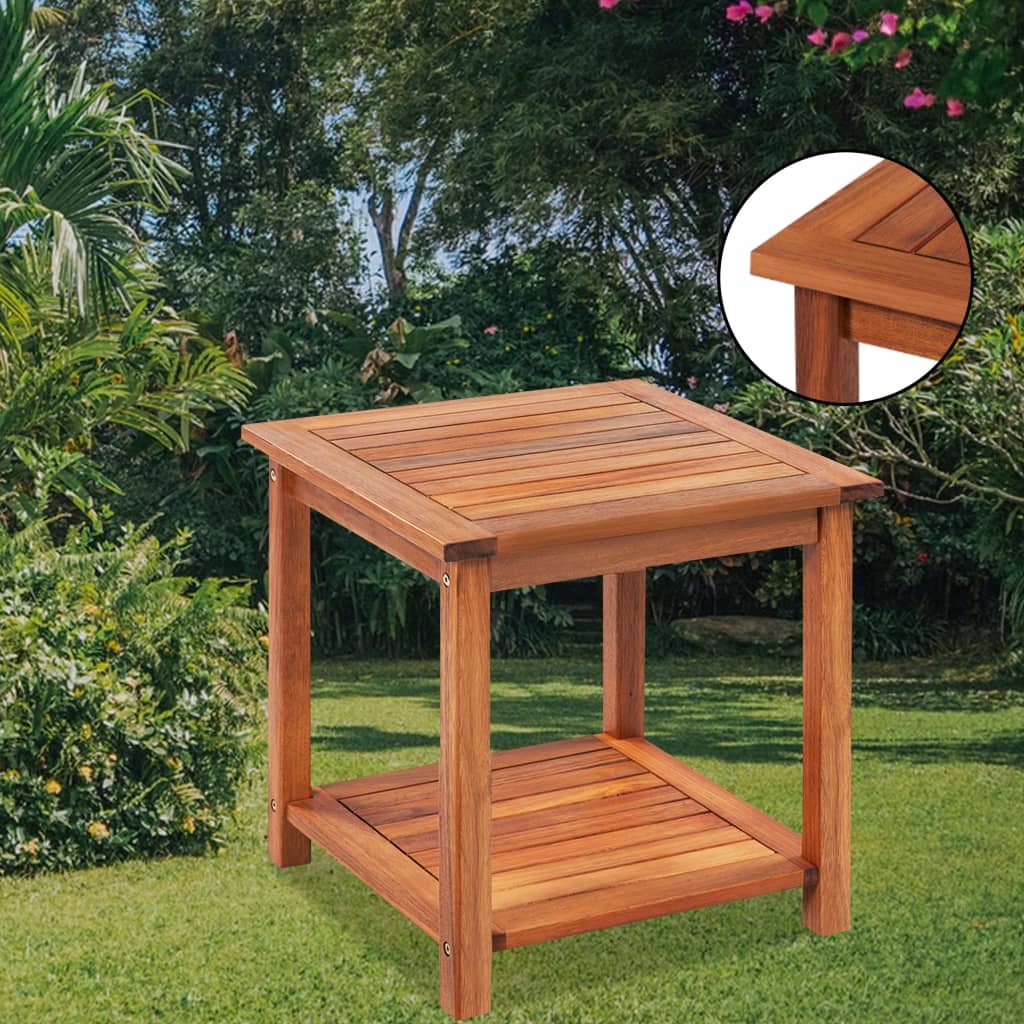 vidaXL Beistelltisch Massivholz Akazie 45x45x45 cm