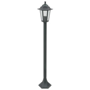 Garten-Pollerleuchte 6 Stk. E27 110 cm Aluminium Dunkelgrün Stilecasa