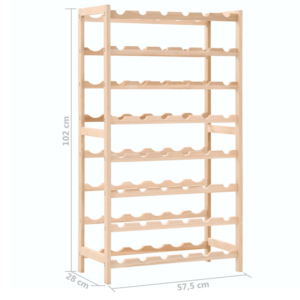 vidaXL Weinregal Zedernholz 57,5 x 28 x 102 cm