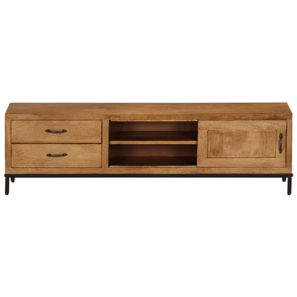 TV-Schrank Massivholz Mango 140x30x40 cm Stilecasa