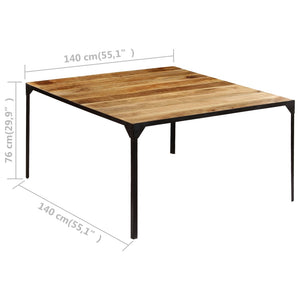 Esstisch 140 x 140 x 76 cm Mango-Massivholz Stilecasa