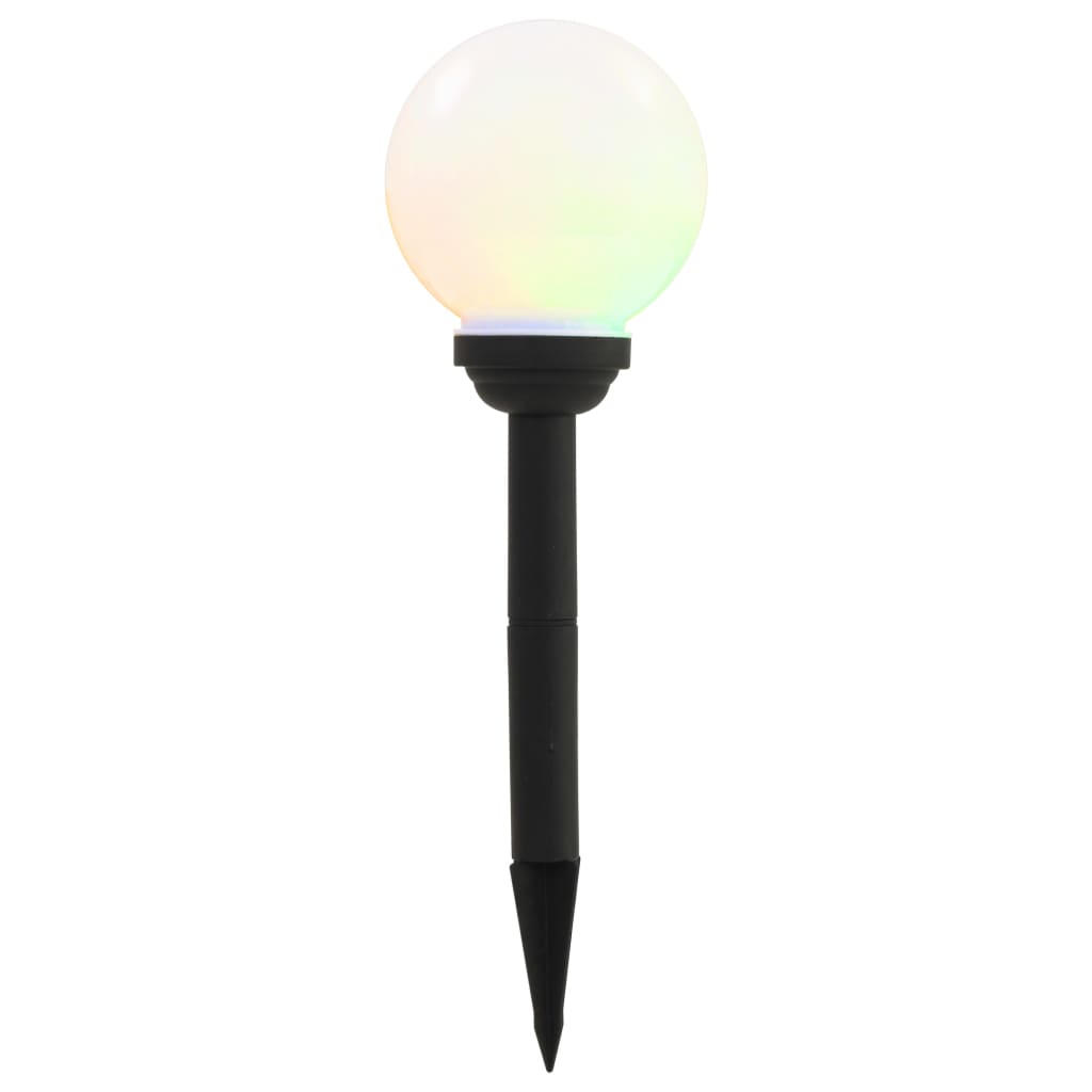 Solar-Außenleuchten 4 Stk. LED Kugelförmig 15 cm RGB