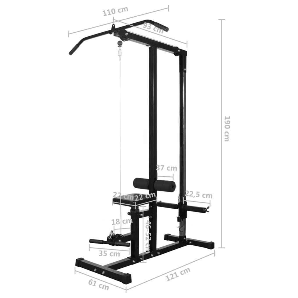 Fitnessstation mit Langhantel und Kurzhantel Set 30,5 kg