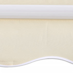 vidaXL Markisenbespannung Canvas Creme 350x250 cm