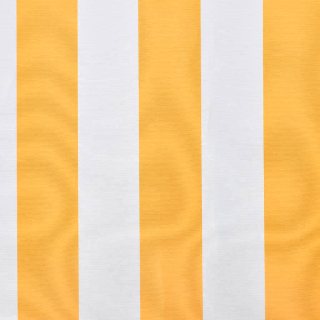 vidaXL Markisenbespannung Canvas Orange & Weiß 350x250 cm