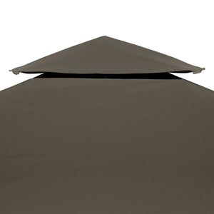 vidaXL Pavillon-Dachplane mit Kaminabzug 310 g/m² 3x3 m Taupe