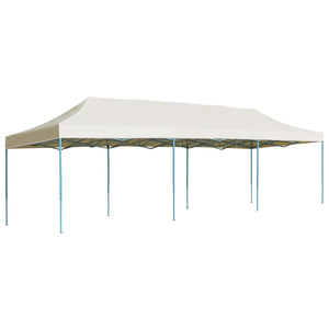 Faltzelt Pop-Up Partyzelt 3 x 9 m Creme Stilecasa