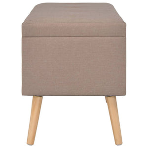 vidaXL Hocker mit Stauraum 3 Stk. Braun Stoff