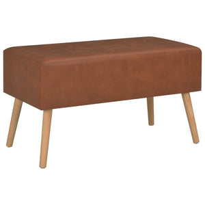 vidaXL Couchtisch Braun 80x40x46 cm Kunstleder