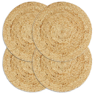 Tischsets 4 Stk. Natur 38 cm Rund Jute Stilecasa