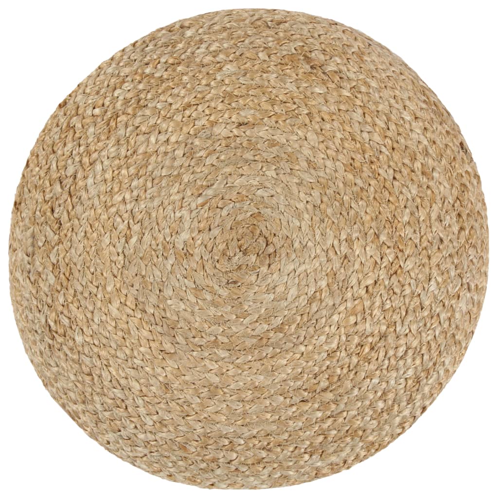 vidaXL Handgefertigter Sitzpuff Grau 40 x 45 cm Jute