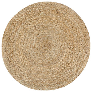 vidaXL Handgefertigter Sitzpuff Grau 40 x 45 cm Jute