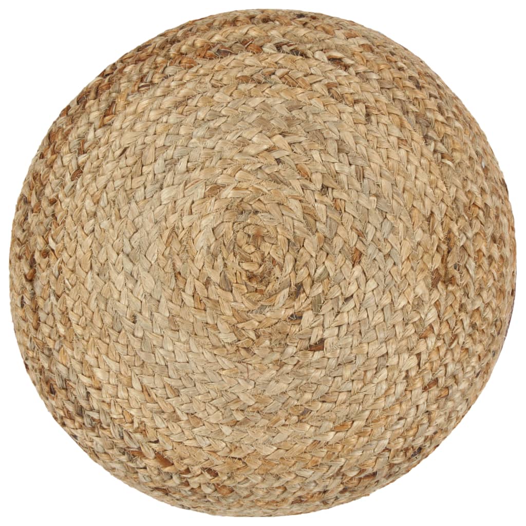 vidaXL Handgefertigter Sitzpuff Olivgrün 40 x 45 cm Jute