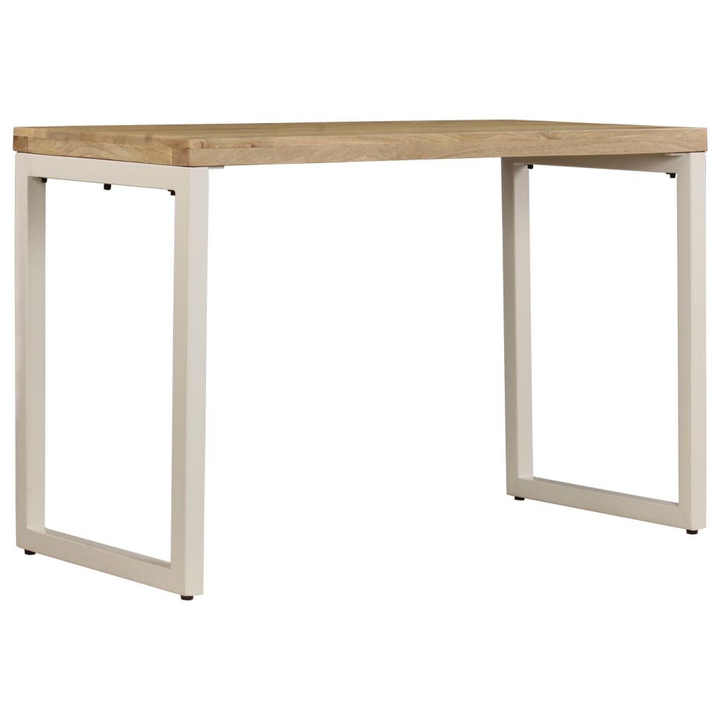 Esstisch 115x55x76 cm Massivholz Mango und Stahl