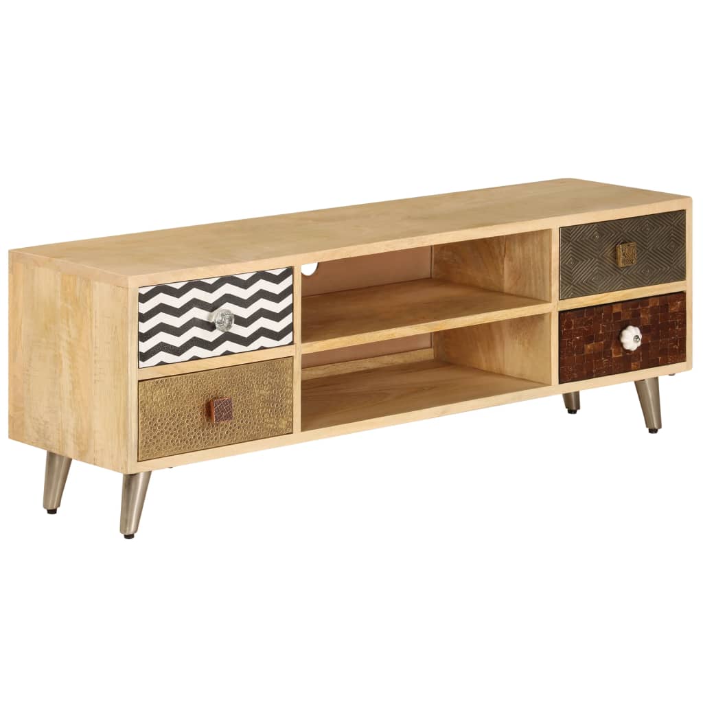 vidaXL TV-Schrank 120x30x40 cm Massivholz Mango