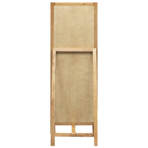 vidaXL Standspiegel 48 x 46,5 x 150 cm Massivholz Eiche