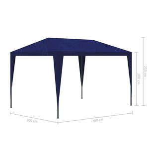 Partyzelt 3x3 m Blau