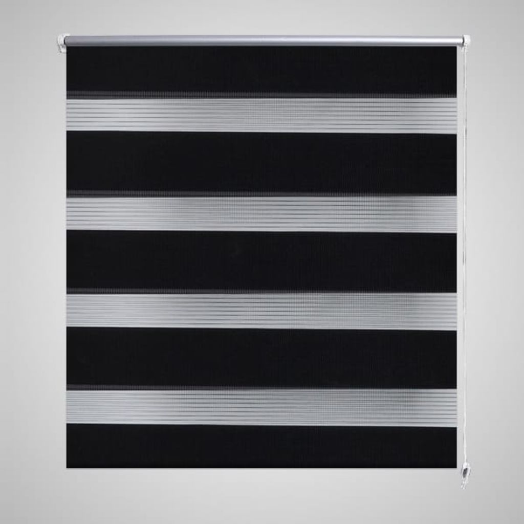 Doppelrollo Seitenzug 80 x 150 cm schwarz