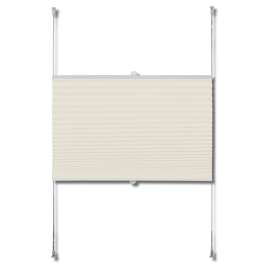 Plissee Faltrollo Rollo Plisseerollo 40x200cm Creme VIDAXL