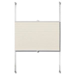 Plissee Faltrollo Rollo Plisseerollo 40x200cm Creme VIDAXL