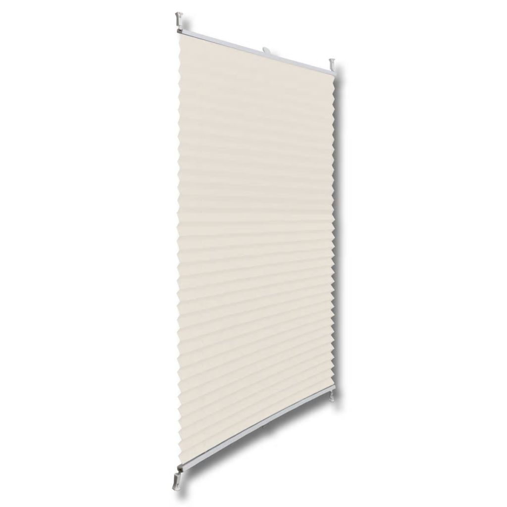 Plissee Faltrollo Rollo Plisseerollo 50x100cm Creme Stilecasa