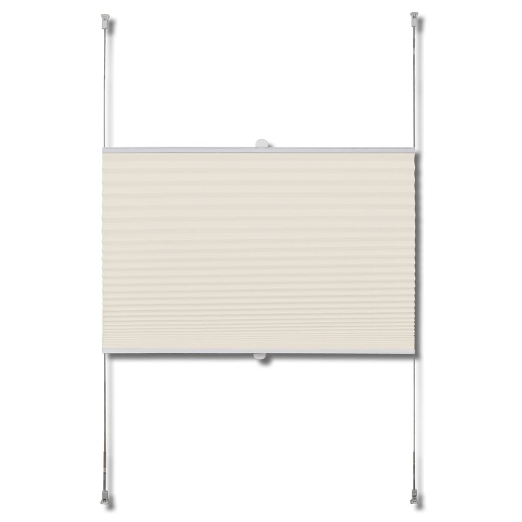 Plissee Faltrollo Rollo Plisseerollo 50x125cm Creme