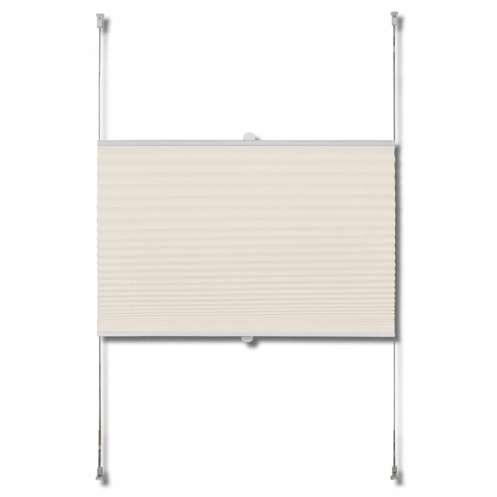 Plissee Faltrollo Rollo Plisseerollo 80x100cm Creme