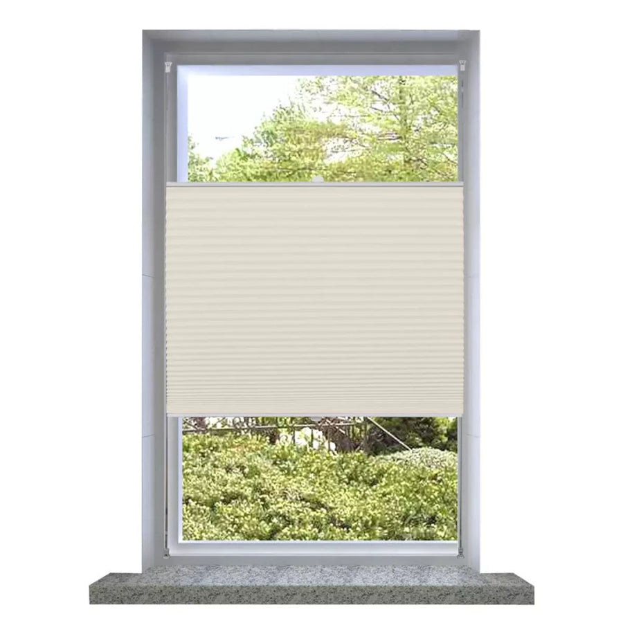 Plissee Rollo Jalousie Plisseerollo 90x150cm Creme VIDAXL