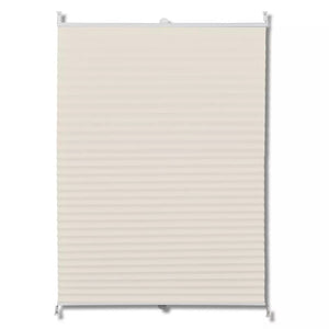 Plissee Faltrollo Rollo Plisseerollo 100x125cm Creme VIDAXL