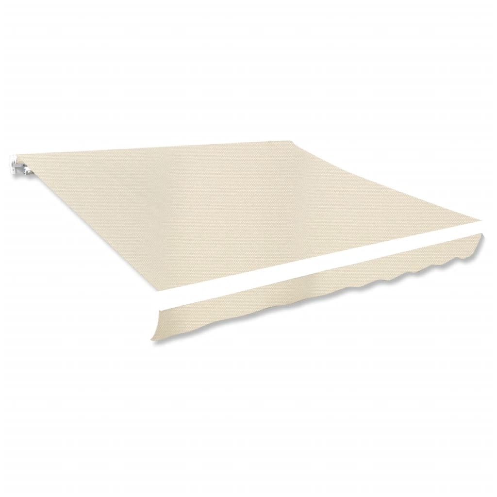 vidaXL Markisenbespannung Canvas Creme 3 x 2,5 m (ohne Rahmen)