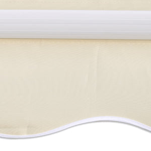 vidaXL Markisenbespannung Canvas Creme 3 x 2,5 m (ohne Rahmen)