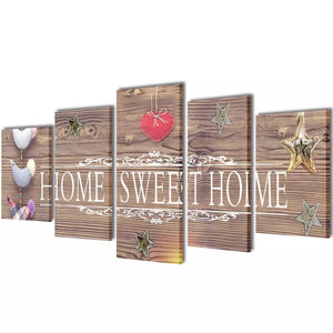 Bilder Dekoration Set Home Sweet Home 100 x 50 cm