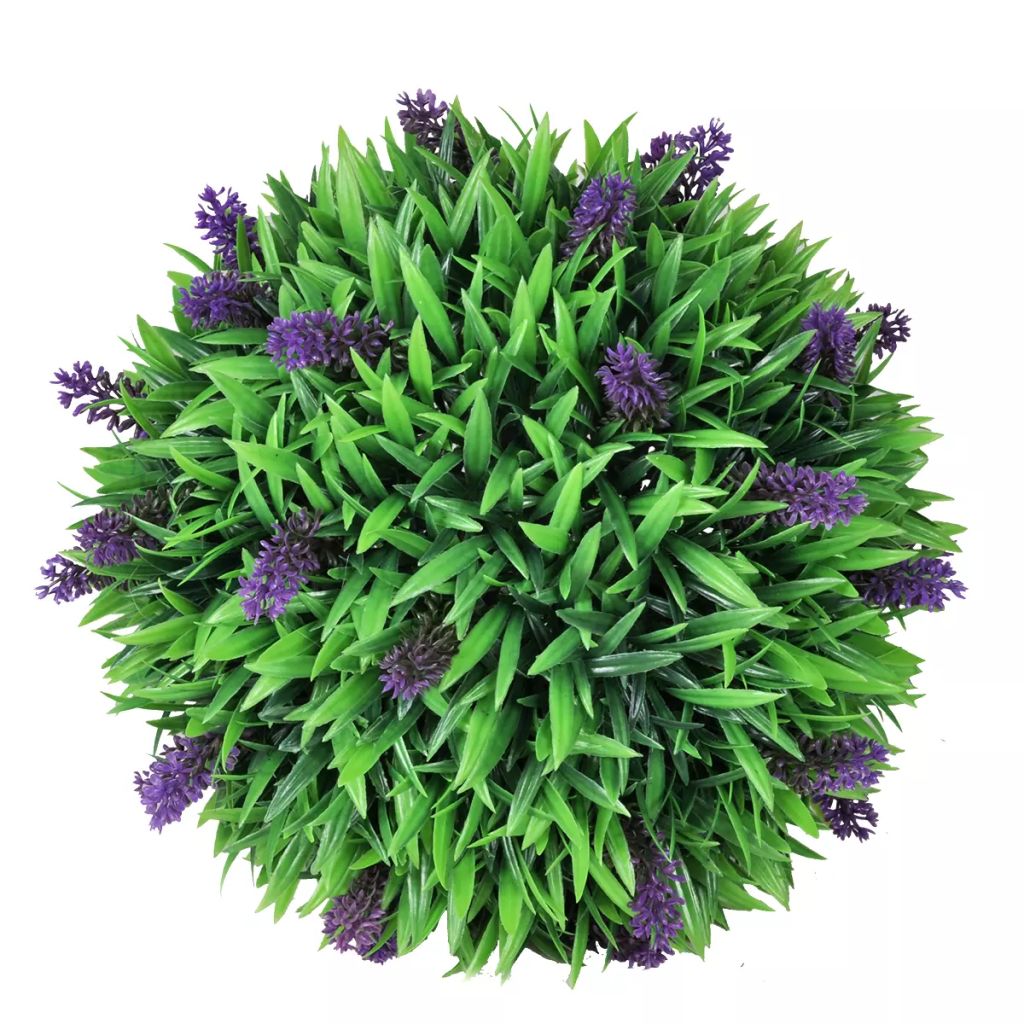 vidaXL Künstliche Buchsbaumkugel mit Lavendel 2 Stk. 30 cm